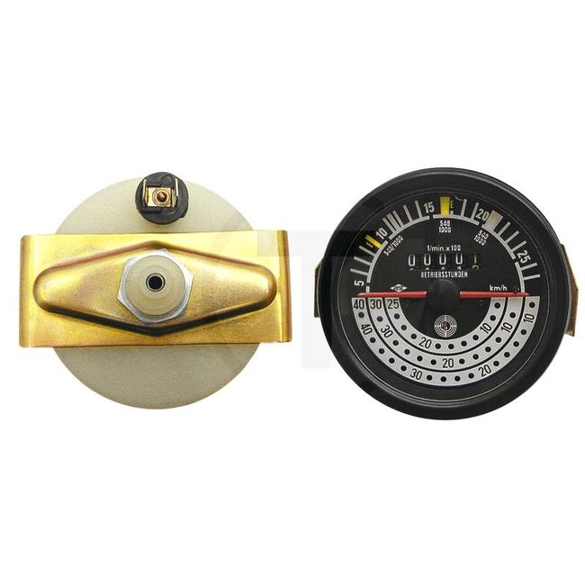 GRANIT Traktormeter 40 km/h | ohne Kontrollleuchten | Ø 78 mm - 60721016, 13570058008, 33700580104, 458014, 20884, 020884, 135700580008 | Ausführung: 40 km/h, ohne Kontrollleuchten, Ø 78 mm