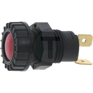 GRANIT Anzeigenleuchte rot Flachsteckanschluss, Lampe 12V2WK / T2W