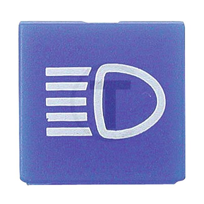HELLA Symbol Fernlicht - 4559XT 714300131, 9XT714300131, 9XT 714 300-131, 0019383509 | Farbton: blau | passend für: HELLA Schalter Serien 4570 und 7832 | Symbol: Fernlicht