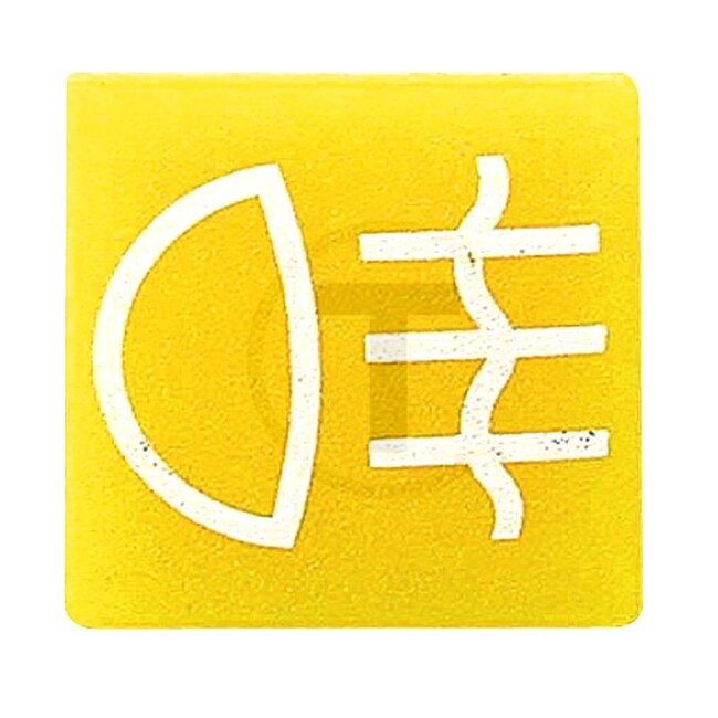 HELLA Symbol Nebelschlusslicht - 4559XT 713630361, 9XT713630361 | Farbton: gelb | passend für: HELLA Schalter Serien 4570 und 7832 | Symbol: Nebelschlussleuchte | EAN Codes: 4082300201314