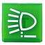 HELLA Symbol switch work lamp for green