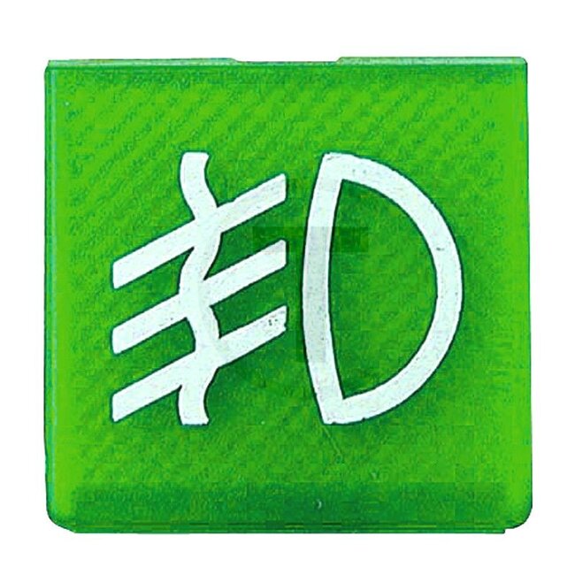 HELLA Symbol Nebellicht - 4559XT 713630351, 9XT713630351 | Farbton: grün | passend für: HELLA Schalter Serien 4570 und 7832 | Symbol: Nebelscheinwerfer