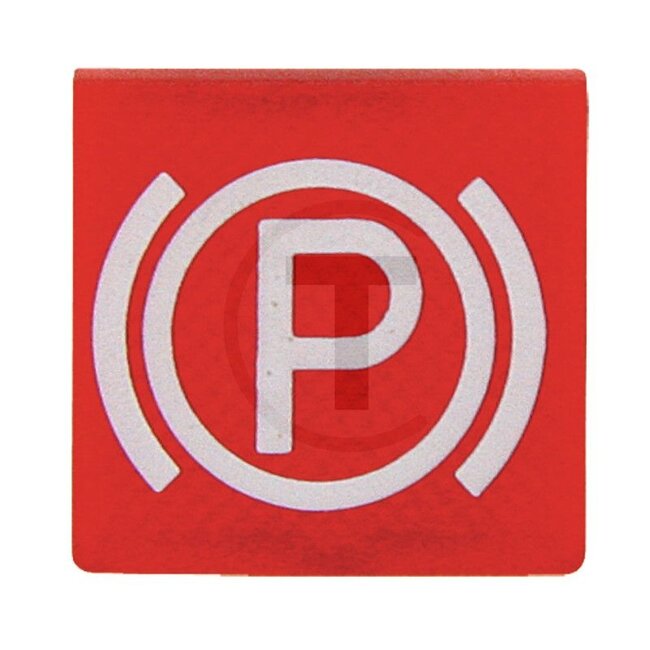 GRANIT Symbool Parkeerrem - Uitvoering: rood, parkeerrem