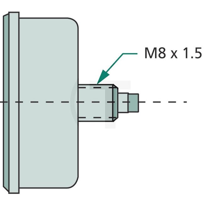 GRANIT Rev counter Manual display - 60799075, 20711 | Version: Connection thread: M18 x 1.5, With operating hours counter | Colour: Chrome-plated | Display range: 400-3000 1/min.