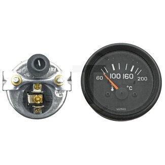 GRANIT Temperatuurmeter luchtgekoelde motoren 12 V, Ø 60 mm, 30 - 39 ohm