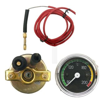 GRANIT Temperatuurweergave mechanisch luchtkoeling 80 - 200°C, Ø 60 mm, 12 V