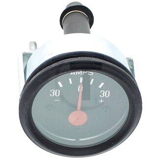 GRANIT Ampèremeter 12 V, Ø 60 mm, -30 / 0 / +30 ampère, schroefaansluiting