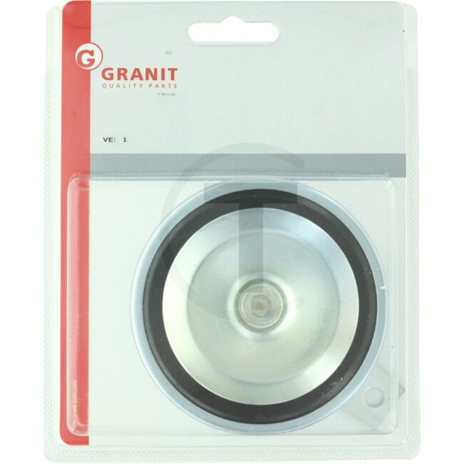 Horn, 12 V With holder - 4990716 | Version: 12 V, Front galvanised, horn Ø 100 mm, With blade terminal connection 2x 6.3 mm