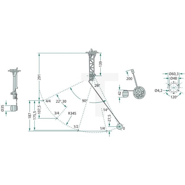 Cobo Tank sensor For the second tank | Length: 478 mm - 22729171000, 5154939, 1029210 | Version: For the second tank, length: 478 mm