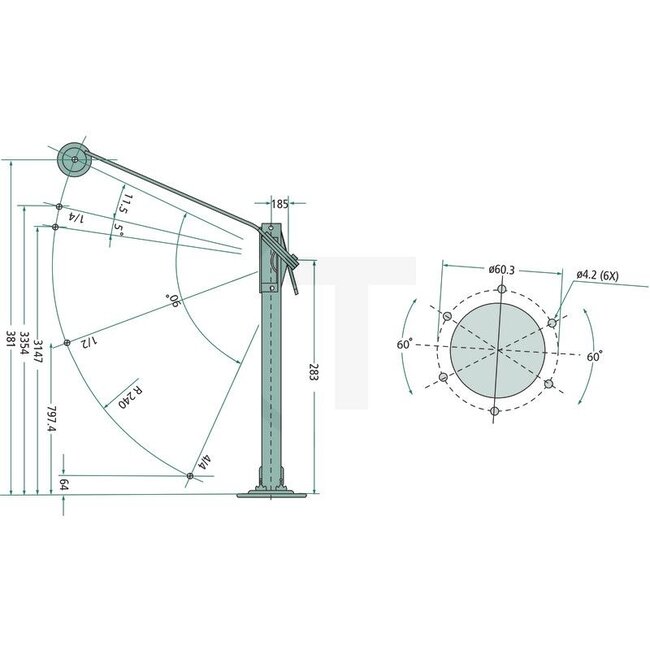 Cobo Tankvlotter Lengte: 381 mm - 22729196000, 1029277 | Uitvoering: Lengte: 381 mm, 0 - leeg 345-315 Ohm 0°-2° 1/4 - vol 228-185 Ohm 14° 1/2 - vol 128-108 Ohm 45° 4/4 - vol 0 - 7 Ohm 88°-90°, Lengte: 381mm | Ø Gatenpatroon: 60,3 mm