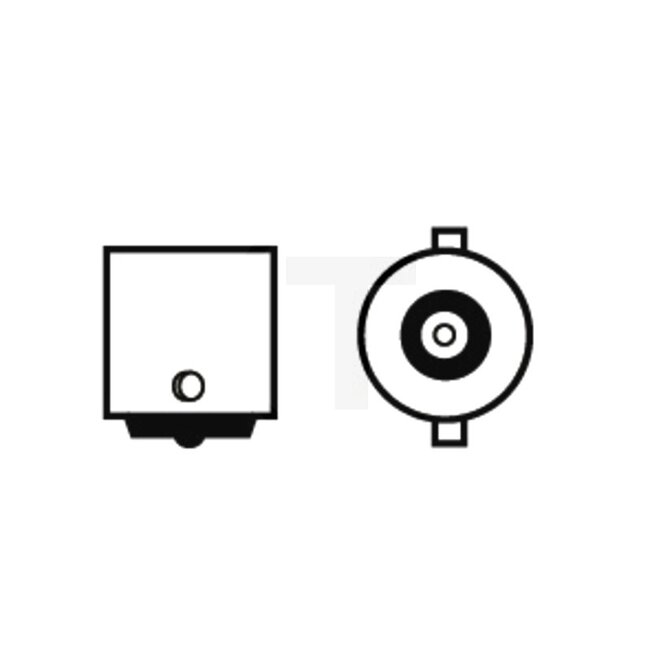 Philips Kogellamp P21W - 10 stuks - 44712498CP, 12498CP | Spanning: 12 V | Vermogen: 21 Watt | Sokkel: BA15s