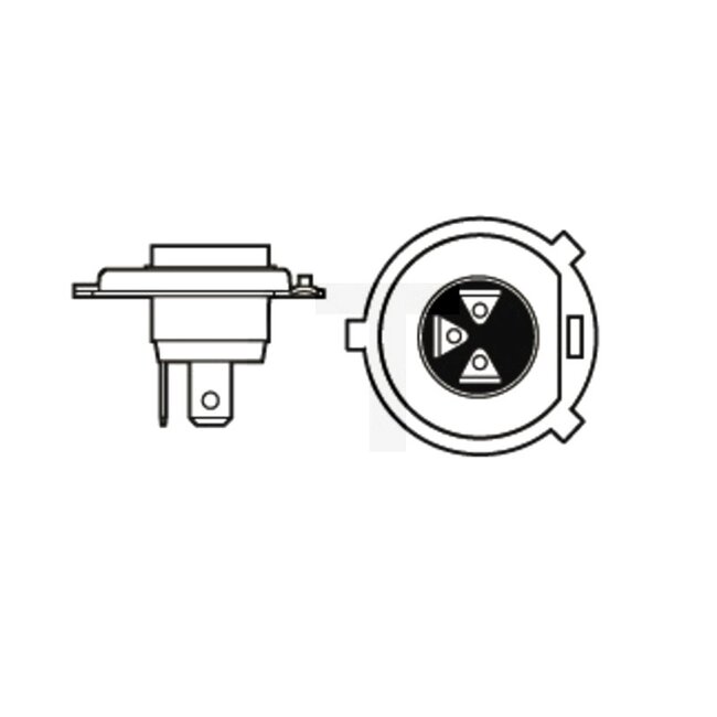 Philips Halogeenlamp H4 24 V, 75/70 W, sokkel P43t-38, MasterDuty | 13342MDC1