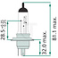 Philips Halogen bulb H4 - Voltage: 24 V, Power: 75 / 70 watts, Socket: P43t-38 - 13342MDC1