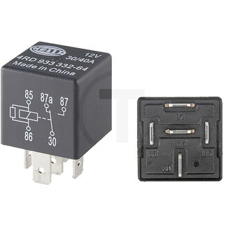 HELLA Multifunctioneel relais wisselcontact 12 V, 30 - 40 A, 5-polig