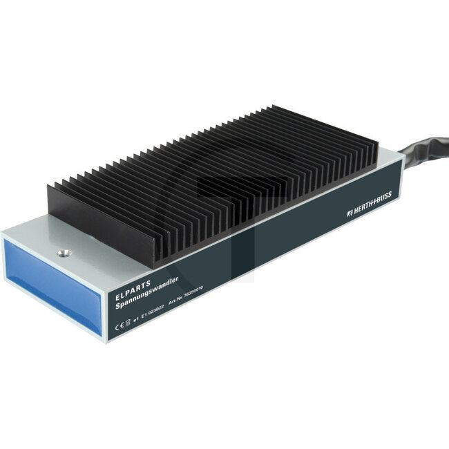 GRANIT Voltage converter - 50776350010 | Nominal current: 10 A | Nominal power: 240 W | Dimensions L x W x H: 200 x 70 x 40 mm | Protection class: IP69K | Output voltage: 24 V | Width: 70 mm | Input voltage: 12 V | Height: 40 mm | Length: 200 mm | Cable length: