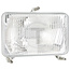 GRANIT Main headlight insert Left/right - 70799210, 1-34-672-050, 1-34-672-040, 47106799, RE.27001.10 | Bulb: 12V55W / H4 | Version: H4 headlight with full and dipped beam, without position light, For flush mounting, Lens: 168 x 106 mm