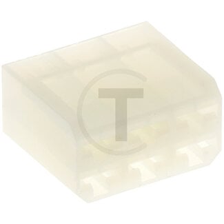 GRANIT Stekkerhuis 6-polig vlakstekkerhulzen, insteekbreedte 6,3 mm