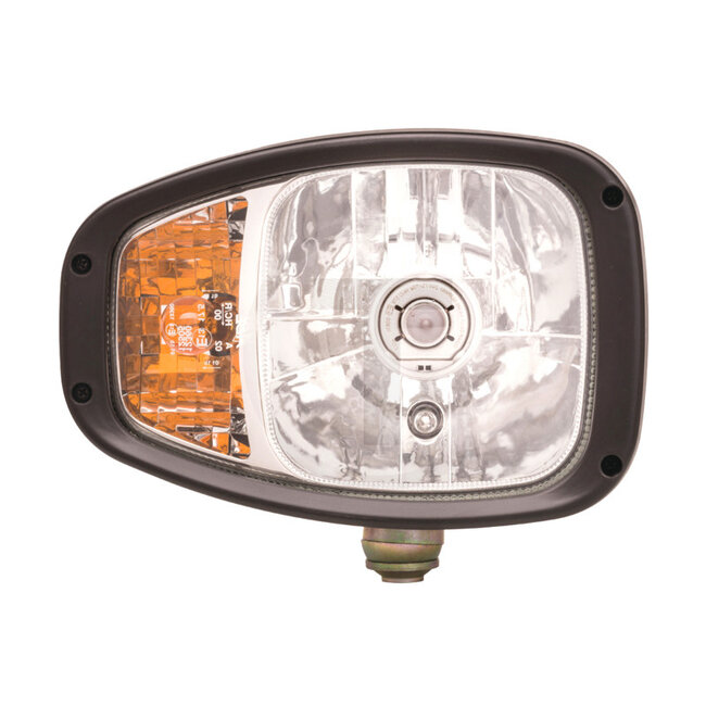 ABL Hauptscheinwerfer rechts | mit Blinkleuchte - 70799423 | Leuchtmittel: 12V60/55W / H4 <br>12V21WKG / PY21W <br>12V5WGLSS / W5W <br>24V75/70W / H4 <br>24V21WKG / PY21W <br>24V5WGLSS / W5W | Anschluss: DT 6-polig | Material: Gehäuse: Kunststoff; Lichtscheib