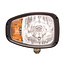 ABL Headlight right 12 / 24 V, with indicator light, 240 x 164 x 127 mm