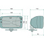 GRANIT Headlight left / right 12 / 24 V, H4, attachment, M10-bolt | RE.25777.21, 170865
