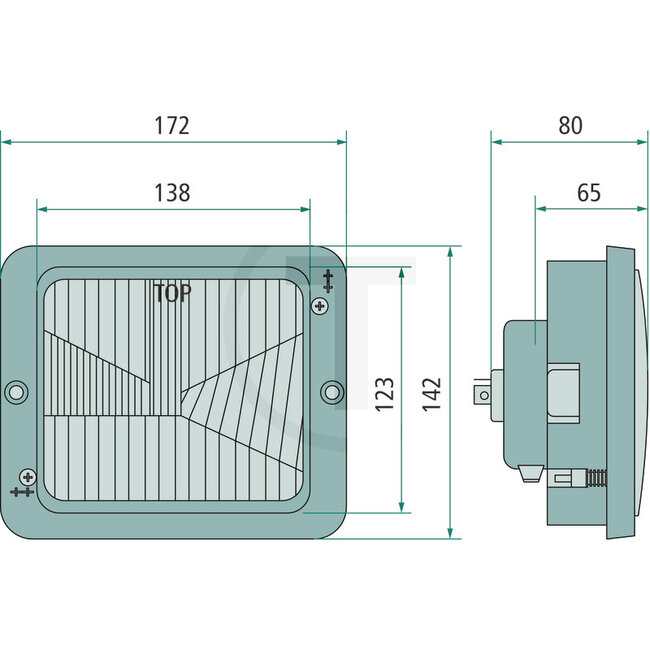 GRANIT Hauptscheinwerfereinsatz links / rechts 12V45,40W R2, ohne Positionleicht | RE.22788.10