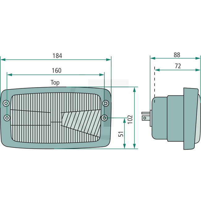 GRANIT Hauptscheinwerfereinsatz links und rechts H4, 12 V 55 W, Fernlicht, Abblendlicht | G246900020010, G246900020040, G260900020070, RE.29878.10
