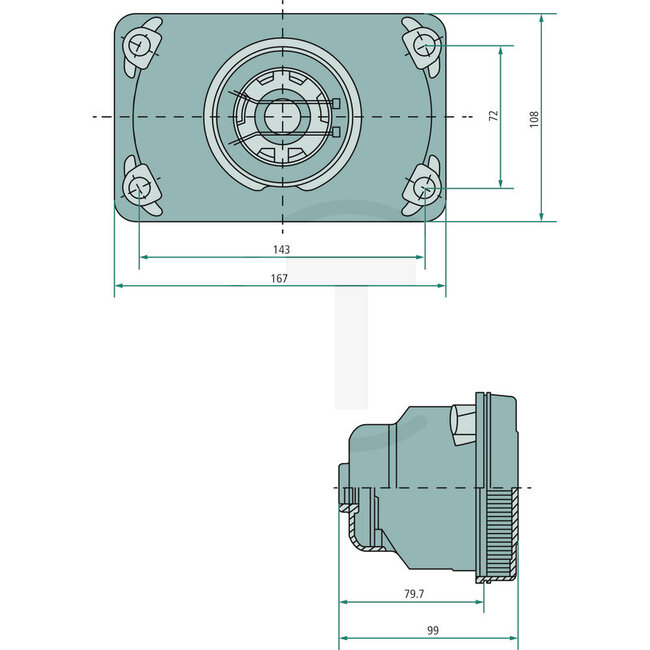 GRANIT Inzet voor koplamp links / rechts 12V55W H4 | RE.27073.10
