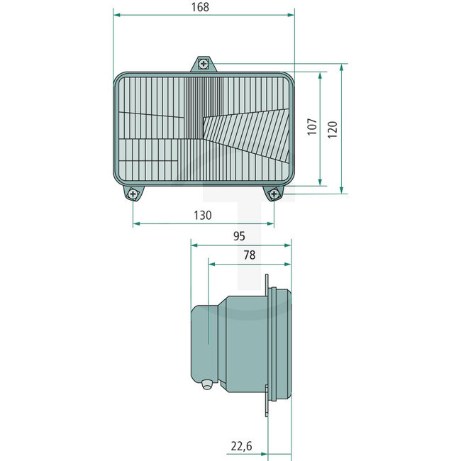 GRANIT Hauptscheinwerfereinsatz links und rechts H4 12V 55W, T4W ohne Begrenzungsleuchte | RE.27030.10