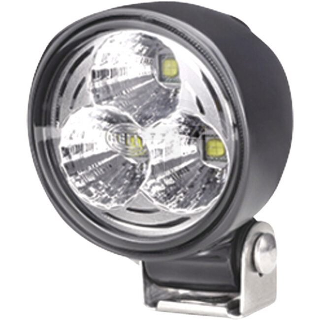 HELLA Arbeitsscheinwerfer LED - 4550017945, 17945 | Nennspannung: 12 / 24 V | Spannungsbereich: 9 - 33 V | Leuchtmittel: LED | Leuchtmittel enthalten: ja | Lichtfunktion: Nahfeld-Ausleuchtung | Abmessungen B x H x T: Ø 83 x 74 mm | Montageart: stehend; Bügelbef