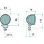HELLA Arbeitsscheinwerfer LED - 4550017945, 17945 | Nennspannung: 12 / 24 V | Spannungsbereich: 9 - 33 V | Leuchtmittel: LED | Leuchtmittel enthalten: ja | Lichtfunktion: Nahfeld-Ausleuchtung | Abmessungen B x H x T: Ø 83 x 74 mm | Montageart: stehend; Bügelbef