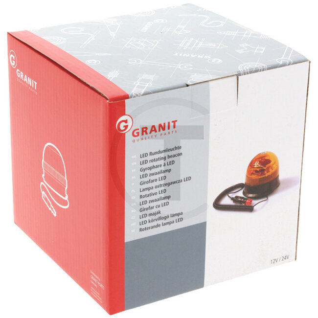 SACEX Zwaailamp LED "VEGA LINE" 12 volt | magneetbevestiging - 70799502, 21.87.LV5308 | Netspanning: 12 V | Inclusief lamp: ja | Lichtfunctie: roterend | Diameter: 140 mm | Totale hoogte: 140 mm | Aansluiting: met sigarettenaanstekerstekker | Beschermingssoort: