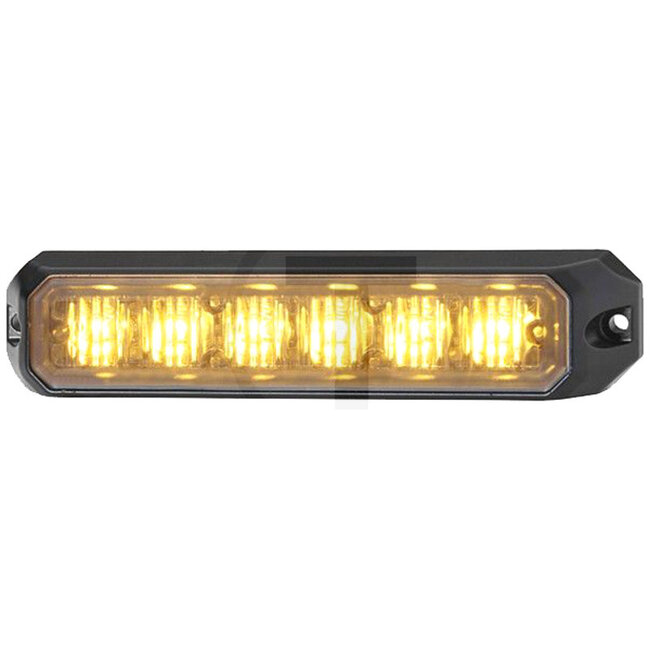 HELLA Blitzleuchte LED 12 / 24 V orange, 6 LEDs, DEUTSCH-Stecker | 18326