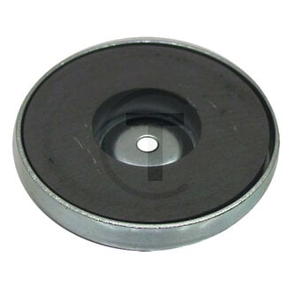 Magnet with metal base