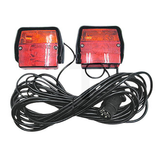 GRANIT Verlichtingsset 3-kamerverlichting 93 x 99 mm, 7-polig, kabel 7,50 m