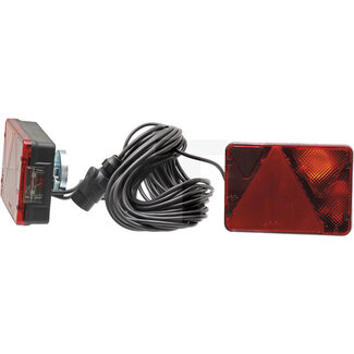 GRANIT Aanhanger verlichtingsset 12 V, 198 x 135 x 51 mm, geschroefd