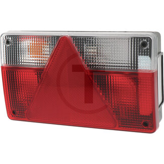GRANIT Achterlicht links 12 V, 217 x 138 x 52 mm, 6-polige stekker rond