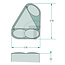 GRANIT Glass lamp left
