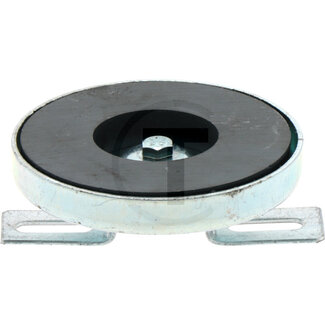 GRANIT Magnet einfach Ø 76,0 mm, Stahl Haube und Universalhalter, verzinkt