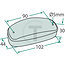 GRANIT Zijmarkeringslicht LED geel, 111 x 51 x 20 mm, gatafstand 90 mm