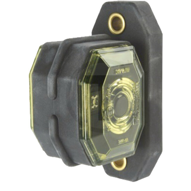 Outline marker light left / right LED, 24 V, red, white, 66 x 59 mm