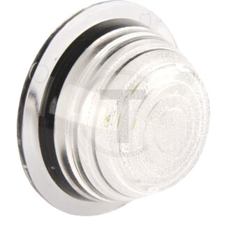 GRANIT Streuscheibe weiß LED Ø 55 mm, Höhe 22 mm, 12 / 24 V, Kabel 330 mm