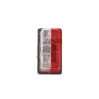 Vignal Lens rood, wit rechthoekig 96 x 39,5 x 37,8 mm