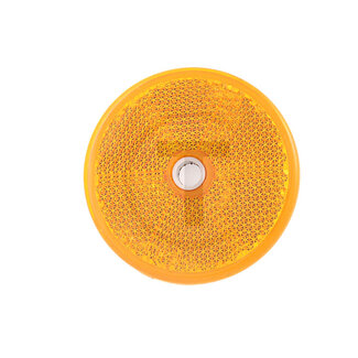 GRANIT Reflector rond geel, Ø 61 mm, boring Ø 5,2 mm