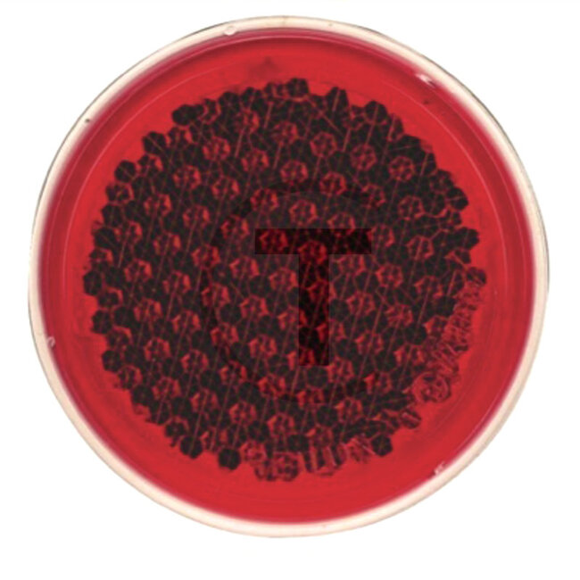GRANIT Rückstrahler - Farbe: rot, Bohrung-Ø: 5,0 mm, Gesamt-Ø: 84 mm