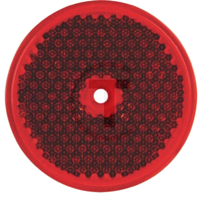 GRANIT Rückstrahler - Farbe: rot, Bohrung-Ø: 6,0 mm, Gesamt-Ø: 82 mm