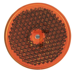 GRANIT Rückstrahler rund orange, Ø 82 mm, Bohrung Ø 6,0 mm