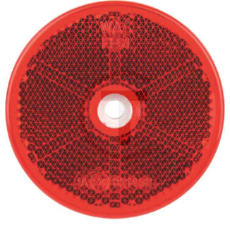 GRANIT Reflector rond rood Ø 60 mm, boring Ø 6 mm