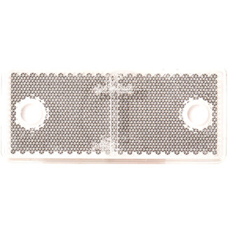 GRANIT Reflector rechthoekig wit, 96 x 42 mm, gatafstand 70 mm