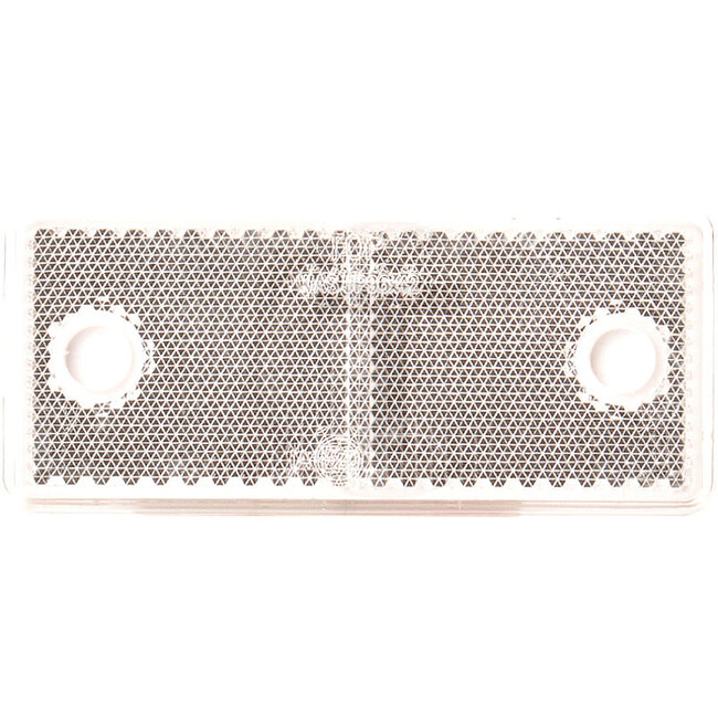 GRANIT Reflector - 70799533 | Kleur: wit | Breedte: 96 mm | Hoogte: 42 mm | Materiaaldikte: 6 mm | Borings-Ø: 4,2 mm | Gatafstand: 70 mm