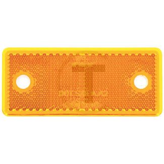 GRANIT Reflector rechthoekig oranje, 96 x 42 mm, gatafstand 70 mm